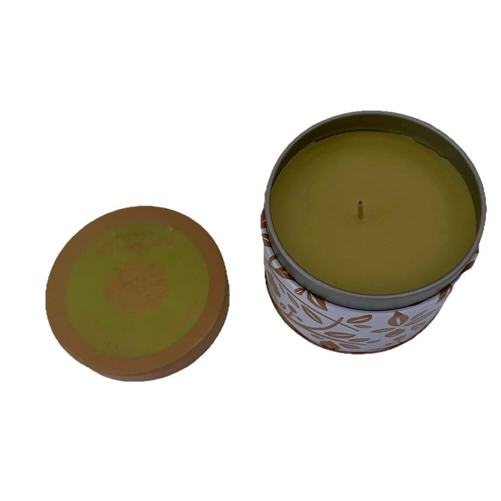 THYMES‎ WILDWOOD FIDDLEHEAD FERN & CRABAPPLE FRAGRANCE CANDLE~METAL TIN 6.5 OZ